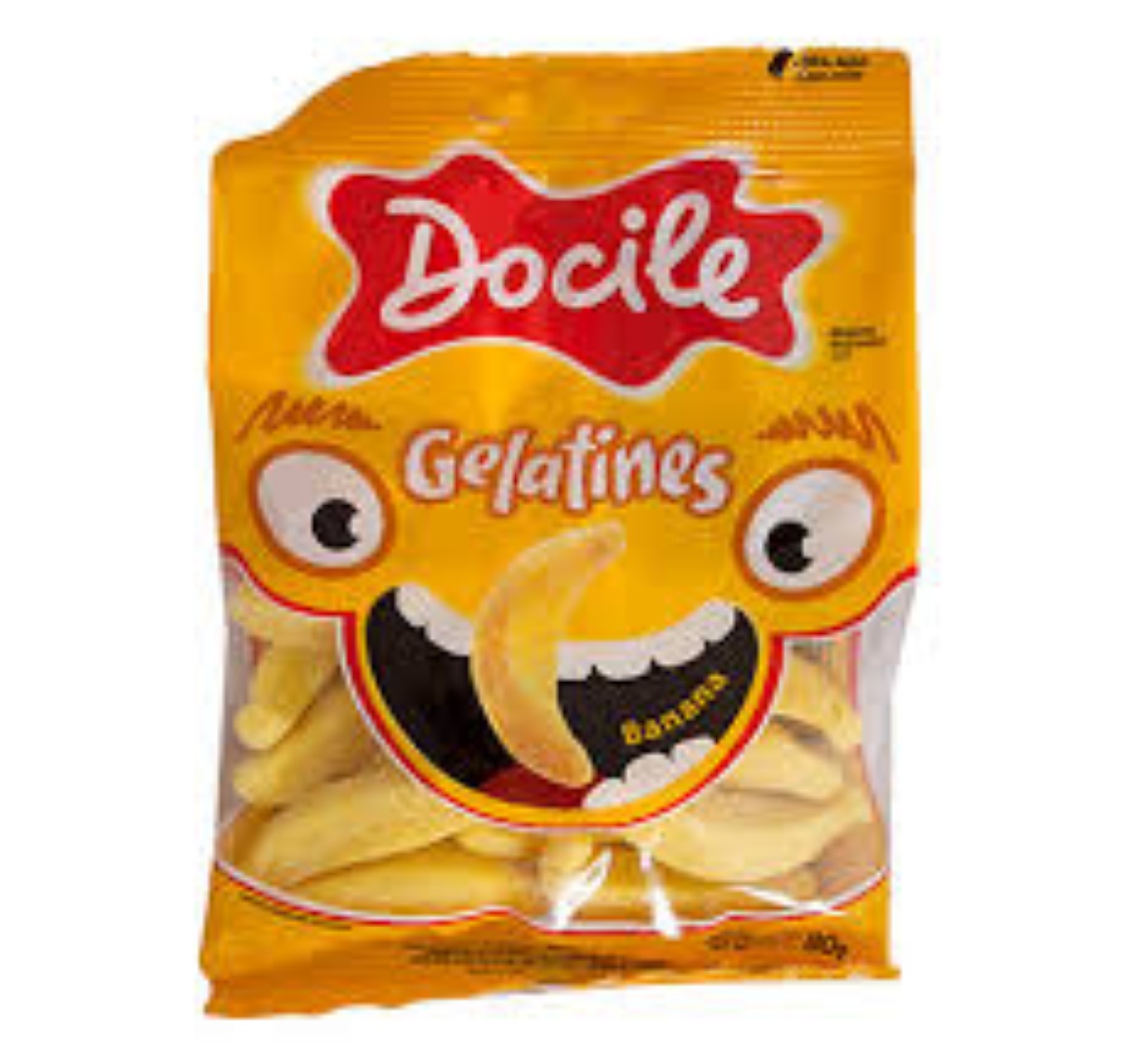 DOCILE GELATINE BANANA 80G
